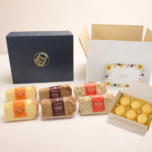 シフォンケーキ6個|(Mix or プレーン)|+チーズケーキ6個