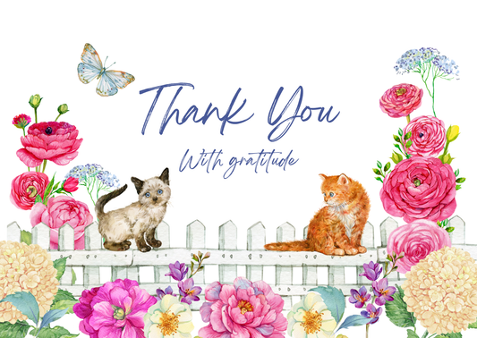 メッセージカード：thank you