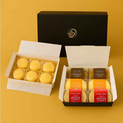 シフォンケーキ６個|（Mix or プレーン）|＋チーズケーキ6個