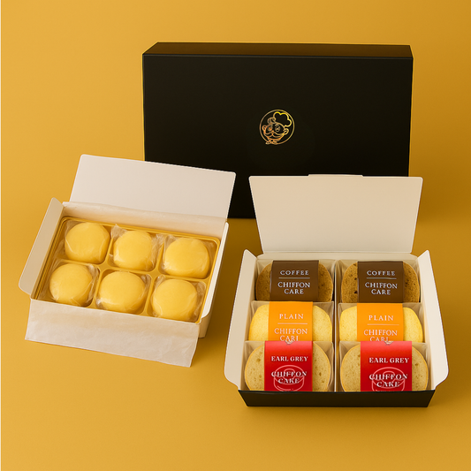 シフォンケーキ６個|（Mix or プレーン）|＋チーズケーキ6個